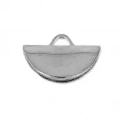 Embout pince demi-lune 10.5 x 6.5 mm argenté vieilli x1