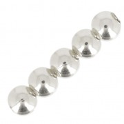 Perles rondes 2 mm - Fabrication Européenne - Placage argent fin x20