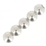 Perles rondes 2 mm - Fabrication Européenne - Placage argent fin x20