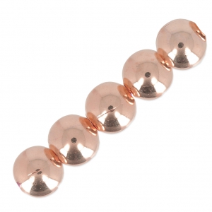 Perles rondes 2 mm - Fabrication Européenne - Doré rose x20