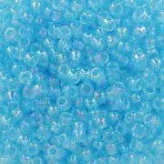 Rocaille Toho 11/0 TO11R163 - Transparent Rainbow Aquamarine x8g