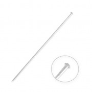 Fibule sans embout demie-boule 78 mm argenté x1|raw }}