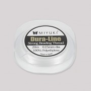 Miyuki Dura-Line fil nylon tressé 0.15 mm Crystal  x20 m|raw }}