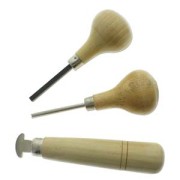 Jeu de 3 échoppes pour sertir pierres et cabochons x1