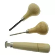 Jeu de 3 échoppes pour sertir pierres et cabochons x1