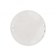 Intercalaire rond 4 trous 20 mm - Placage argent fin x1|raw }}
