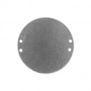 Intercalaire rond 4 trous 20 mm Argenté vieilli x1