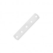 Intercalaire 5 rangs 22 x 4.4 mm Placage argent fin x1|raw }}