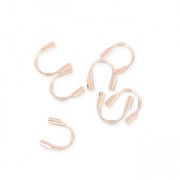 Protections pour fil cablé 0.46 mm en Rose Gold Filled (or laminé)  x10