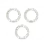 Anneaux ouverts 5x0.75 mm en Argent 925 x10