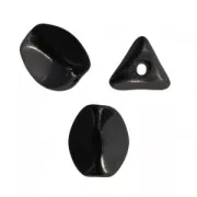 Perles en verre tchèque Pinch Beads 5x3 mm Jet x50