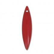 Navettes en métal et résine époxy 25x5.5 mm - Rouge foncé x10|raw }}
