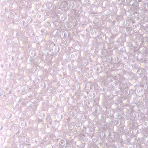 Rocaille Miyuki 15/0 272 - Pink Lined Crystal AB x8g