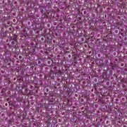 Rocaille Miyuki 15/0 264 - Raspberry Lined Crystal AB x8g|raw }}