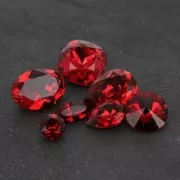Cabochon PureCrystal 1088 8 mm Scarlet x1
