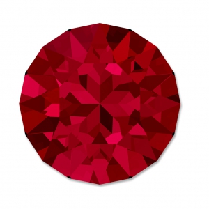 Cabochon PureCrystal 1088 6 mm Scarlet x1