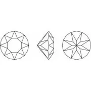 Cabochon PureCrystal 1088 6 mm Light Topaz Shimmer x1