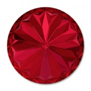 Cabochon PureCrystal 1122 Rivoli 10 mm Scarlet x1|raw }}