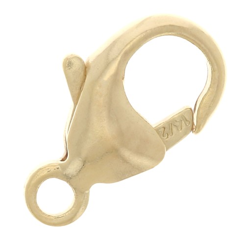 Fermoir mousqueton 11 mm - Gold filled (or laminé) x1