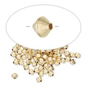 Perles toupies 3.10 mm Gold filled (or laminé)  x10