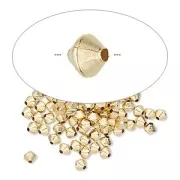Perles toupies 3.10 mm Gold filled (or laminé)  x10