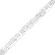 Cubes en verre 3 mm Crystal Argenté x25 cm|raw }}