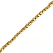 Cubes en verre 3 mm Doré x47 cm