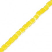 Cubes en verre 2.5 mm Jaune Moutarde Opaque x46 cm|raw }}