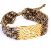 Cubes en verre 2.5 mm - Bleu acier x48 cm