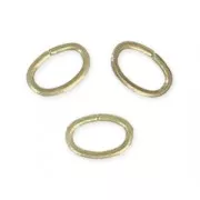 Petits anneaux ouverts ovales  3.5x2.5x0.4 mm pour chaîne fine bronze x50
