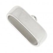 Embout en métal pour cordon 10 mm et lacet 10x30 mm Placage Argent fin vieilli|raw }}