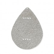 Intercalaire goutte en métal diamanté pour Miyuki Delica 30 mm Argenté x1|raw }}