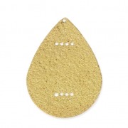 Intercalaire goutte en métal diamanté pour Miyuki Delica 30 mm doré x1|raw }}