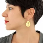 Intercalaire goutte en métal diamanté pour Miyuki Delica 30 mm bronze x1