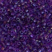 Miyuki Delica 11/0 DB1755 - Fuchsia Lined Aqua AB x8g