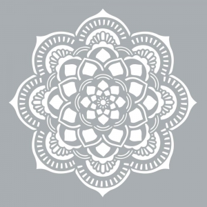 Pochoir décoratif Home deco XL 45.7 x 45.7 cm Mandalas Rosace