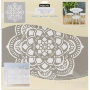 Pochoir décoratif Home deco XL 45.7 x 45.7 cm Mandalas Rosace
