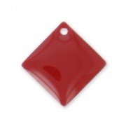 Sequins losanges en métal et résine époxy 16x16 mm - Rouge foncé x8|raw }}