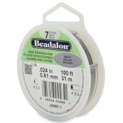 Fil Cablé 7 brins 0.61 mm - Beadalon - Acier Inoxydable x 31 m
