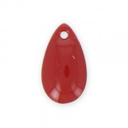 Sequins gouttes en métal et résine époxy 14x8 mm - Rouge foncé 8