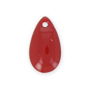 Sequins gouttes en métal et résine époxy 14x8 mm - Rouge foncé 8