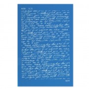 Silk Screen Moiko pour Pâte polymère 74x105 mm - Motif Ecriture 8.25