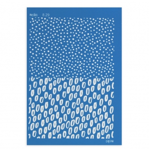 Silk Screen Moiko pour Pâte polymère 74x105 mm - Motif Pois 8.29