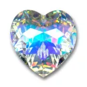 Crystal - Coeur PureCrystal 6215 18 mm Crystal AB x1 Coeur PureCrystal 6215 18 mm Crystal AB x1