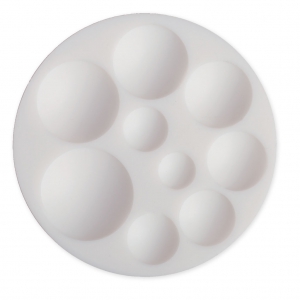 Mini moule silicone pour pâte polymère et pâte de métal Cabochons ronds