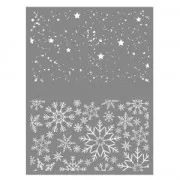 Silk Screen Graine Créative pour Pâte polymère 114x153mm - Motif Noël