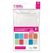 Lot de 10 plaques de texture 200x135 mm - Nature|raw }}
