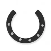 Demi-Lune Strass Polaris 30 mm Jet x1