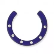 Demi-Lune Strass Polaris 30 mm Dark Indigo x1