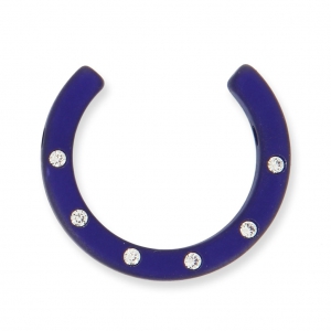 Demi-Lune Strass Polaris 30 mm Dark Indigo x1